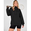 image:imageANRABESS Hoodies for Women Henley Collar Oversized Sweatshirt  Long Sleeve Soft Fleece Pullover Tops Loose Fit Snap ButtonCasual Daily for School Office Fall amp Spring ClothingBlack