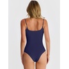 image:imageANRABESS Womens Bodysuits Square Neck Backless Spaghetti Straps Ultra Soft Double Lined Layering Top for Daily Work TravelNavy Blue