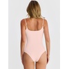 image:imageANRABESS Womens Bodysuits Square Neck Backless Spaghetti Straps Ultra Soft Double Lined Layering Top for Daily Work TravelPink