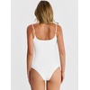 image:imageANRABESS Womens Bodysuits Square Neck Backless Spaghetti Straps Ultra Soft Double Lined Layering Top for Daily Work TravelWhite