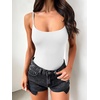 image:imageANRABESS Womens Bodysuits Square Neck Backless Spaghetti Straps Ultra Soft Double Lined Layering Top for Daily Work TravelWhite