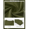image:imageANRABESS Womens Long Sleeve Shirts Double Lined Tops  V Neck Basic Tee Soft Stretch Fleece Slim Fitted Fall Winter Warm Layer Clothing Going Out Casual Work Everyday WearArmy Green