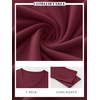 image:imageANRABESS Womens Long Sleeve Shirts Double Lined Tops  V Neck Basic Tee Soft Stretch Fleece Slim Fitted Fall Winter Warm Layer Clothing Going Out Casual Work Everyday WearWine Red