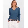 image:imageANRABESS Womens Long Sleeve V Neck Cropped Sweaters  Classic Pullover Basic Tops Soft Comfy Lightweight Business Casual Work Travel Vacation Fall Winter Layer ClothesBlue