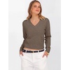 image:imageANRABESS Womens Long Sleeve V Neck Cropped Sweaters  Classic Pullover Basic Tops Soft Comfy Lightweight Business Casual Work Travel Vacation Fall Winter Layer ClothesBrown