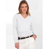image:imageANRABESS Womens Long Sleeve V Neck Cropped Sweaters  Classic Pullover Basic Tops Soft Comfy Lightweight Business Casual Work Travel Vacation Fall Winter Layer ClothesWhite