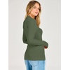 image:imageANRABESS Womens Long Sleeve V Neck Ribbed Shirts  Slim Fitted Tops Soft Comfy Breathable Business Casual Outfits Daily Wear Going Out WorkFall Spring Transition ClothingArmy Green