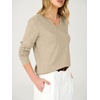 image:imageANRABESS Womens Long Sleeve Wool Blend Sweater Tops  V Neck LightweightCozy Soft PulloverElegant Business Casual WearWork Office Basic OutfitsEarly Fall Winter Layer ClothesAlmond
