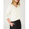 image:imageANRABESS Womens Long Sleeve Wool Blend Sweater Tops  V Neck LightweightCozy Soft PulloverElegant Business Casual WearWork Office Basic OutfitsEarly Fall Winter Layer ClothesCream White