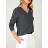 image:imageANRABESS Womens Long Sleeve Wool Blend Sweater Tops  V Neck LightweightCozy Soft PulloverElegant Business Casual WearWork Office Basic OutfitsEarly Fall Winter Layer ClothesBlack Grey