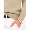 image:imageANRABESS Womens Long Sleeve Wool Blend Sweater Tops  V Neck LightweightCozy Soft PulloverElegant Business Casual WearWork Office Basic OutfitsEarly Fall Winter Layer ClothesAlmond