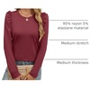 image:imageANRABESS Womens Puff Long Sleeve Shirts  Basic Crewneck Tops Comfy Soft Layering Tees Business Casual Work Office Outfits Fall Winter Transition ClothesBurgundy