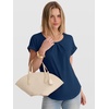 image:imageANRABESS Womens Short Sleeve Pleated T Shirts  Scoop Neck Breathable Tops Business Casual Dressy Blouses 2026 Summer Cute Fashion ClothesBlue