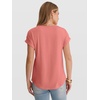 image:imageANRABESS Womens Short Sleeve Pleated T Shirts  Scoop Neck Breathable Tops Business Casual Dressy Blouses 2026 Summer Cute Fashion ClothesCoral Pink