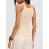 image:imageANRABESS Womens Summer Tank Tops Sleeveless Ribbed Camisole  Spaghetti Strap Cami Sweater Soft Lightweight Slim Knit Casual Beach Vacation Travel Office Clothes Spring Fall LayeringApricot