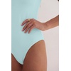 image:imageANRABESS Womens V Neck Short Sleeve Bodysuits  Slim Fit Body Suits Tops Soft Stretchy UPF 50 Fabric Spring Summer Autumn Outfits for Daily Going Out Work amp TravelLight Blue
