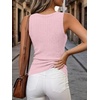 image:imageANRABESS Womens Ribbed Fitted VNeck Tank Tops  Sleeveless ShirtsComfy Soft LightweightBasic Casual Going Out OutfitsTravel Vacation AllDay WearSpring Summer ClothesPink