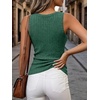image:imageANRABESS Womens Ribbed Fitted VNeck Tank Tops  Sleeveless ShirtsComfy Soft LightweightBasic Casual Going Out OutfitsTravel Vacation AllDay WearSpring Summer ClothesGreen