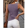 image:imageANRABESS Womens Ribbed Fitted VNeck Tank Tops  Sleeveless ShirtsComfy Soft LightweightBasic Casual Going Out OutfitsTravel Vacation AllDay WearSpring Summer ClothesPurple