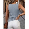 image:imageANRABESS Womens Ribbed Fitted VNeck Tank Tops  Sleeveless ShirtsComfy Soft LightweightBasic Casual Going Out OutfitsTravel Vacation AllDay WearSpring Summer ClothesLight Blue