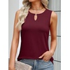 image:imageANRABESS Womens Tank Tops Summer Sleeveless Dressy Casual Blouse Keyhole Neck Ladies Business Cute Shirts 2026 Trendy OutfitsBurgundy