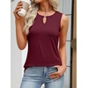 image:imageANRABESS Womens Tank Tops Summer Sleeveless Dressy Casual Blouse Keyhole Neck Ladies Business Cute Shirts 2026 Trendy OutfitsBurgundy