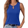 image:imageANRABESS Womens Tank Tops Summer Sleeveless Dressy Casual Blouse Keyhole Neck Ladies Business Cute Shirts 2026 Trendy OutfitsRoayl Blue
