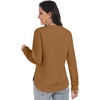 image:imageANRABESS Women Long Sleeve Quilted Pattern Sweatshirt  Lightweight Fleece Hoodie Loose Fit Crewneck Diamond Pullover TopsSoft Casual for DailySchoolOfficeFall amp WinterCaramel