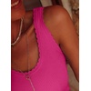 image:imageANRABESS Women Summer Sleeveless Sweaters Scoop Neck Tank Tops  Scalloped Shirts Soft Ribbed Knit Sweater Vest Slim Fit Cute Work Tee Casual Going Out Outfits Beach Vacation ClothesHot Pink