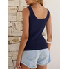 image:imageANRABESS Women Summer Sleeveless Sweaters Scoop Neck Tank Tops  Scalloped Shirts Soft Ribbed Knit Sweater Vest Slim Fit Cute Work Tee Casual Going Out Outfits Beach Vacation ClothesNavy Blue