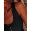 image:imageANRABESS Women Summer Sleeveless Sweaters Scoop Neck Tank Tops  Scalloped Shirts Soft Ribbed Knit Sweater Vest Slim Fit Cute Work Tee Casual Going Out Outfits Beach Vacation ClothesBlack