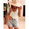 image:imageANRABESS Women Summer Sleeveless Sweaters Scoop Neck Tank Tops  Scalloped Shirts Soft Ribbed Knit Sweater Vest Slim Fit Cute Work Tee Casual Going Out Outfits Beach Vacation ClothesBeige