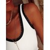 image:imageANRABESS Women Summer Sleeveless Sweaters Scoop Neck Tank Tops  Scalloped Shirts Soft Ribbed Knit Sweater Vest Slim Fit Cute Work Tee Casual Going Out Outfits Beach Vacation ClothesWhite Black