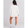 image:imageANRABESS Womens Oversized Crew Neck Sweatshirt Long Sleeve Shirts  Side Slits High Low Tunic Pairs With Leggings Soft Medium Weight Pullover Top Cozy Casual Slouchy Fall Spring ClothesWhite