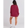 image:imageANRABESS Womens Oversized Crew Neck Sweatshirt Long Sleeve Shirts  Side Slits High Low Tunic Pairs With Leggings Soft Medium Weight Pullover Top Cozy Casual Slouchy Fall Spring ClothesRed