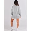 image:imageANRABESS Womens Oversized Crew Neck Sweatshirt Long Sleeve Shirts  Side Slits High Low Tunic Pairs With Leggings Soft Medium Weight Pullover Top Cozy Casual Slouchy Fall Spring ClothesGray