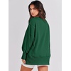 image:imageANRABESS Womens Oversized Crew Neck Sweatshirt Long Sleeve Shirts  Side Slits High Low Tunic Pairs With Leggings Soft Medium Weight Pullover Top Cozy Casual Slouchy Fall Spring ClothesDeep Green