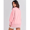 image:imageANRABESS Womens Oversized Crew Neck Sweatshirt Long Sleeve Shirts  Side Slits High Low Tunic Pairs With Leggings Soft Medium Weight Pullover Top Cozy Casual Slouchy Fall Spring ClothesPink