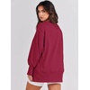image:imageANRABESS Womens Oversized Crew Neck Sweatshirt Long Sleeve Shirts  Side Slits High Low Tunic Pairs With Leggings Soft Medium Weight Pullover Top Cozy Casual Slouchy Fall Spring ClothesRed