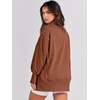 image:imageANRABESS Womens Oversized Crew Neck Sweatshirt Long Sleeve Shirts  Side Slits High Low Tunic Pairs With Leggings Soft Medium Weight Pullover Top Cozy Casual Slouchy Fall Spring ClothesCaramel