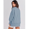 image:imageANRABESS Womens Oversized Crew Neck Sweatshirt Long Sleeve Shirts  Side Slits High Low Tunic Pairs With Leggings Soft Medium Weight Pullover Top Cozy Casual Slouchy Fall Spring ClothesLight Blue