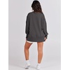 image:imageANRABESS Womens Oversized Crew Neck Sweatshirt Long Sleeve Shirts  Side Slits High Low Tunic Pairs With Leggings Soft Medium Weight Pullover Top Cozy Casual Slouchy Fall Spring ClothesDeep Gray