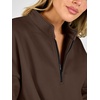image:imageANRABESS Womens Quarter Zip Pullover Oversized Sweatshirts  Long Sleeve V Neck Zip Up Collared Top Soft Loose Side Slit Hoodie Casual Going Out Athleisure Outfits Fall Winter ClothesCoffee