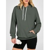 image:imageANRABESS Womens Waffle Knit Hoodie Lightweight Sweatshirts  Soft Comfy Drawstring Loose Fit Pullover Tops with Pocket Travel amp Casual Wear Cute Trendy Clothes Fall Winter OutfitsArmy Green