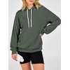 image:imageANRABESS Womens Waffle Knit Hoodie Lightweight Sweatshirts  Soft Comfy Drawstring Loose Fit Pullover Tops with Pocket Travel amp Casual Wear Cute Trendy Clothes Fall Winter OutfitsArmy Green