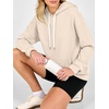 image:imageANRABESS Womens Waffle Knit Hoodie Lightweight Sweatshirts  Soft Comfy Drawstring Loose Fit Pullover Tops with Pocket Travel amp Casual Wear Cute Trendy Clothes Fall Winter OutfitsBeige