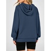 image:imageANRABESS Womens Waffle Knit Hoodie Lightweight Sweatshirts  Soft Comfy Drawstring Loose Fit Pullover Tops with Pocket Travel amp Casual Wear Cute Trendy Clothes Fall Winter OutfitsNavy Blue