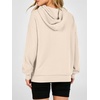 image:imageANRABESS Womens Waffle Knit Hoodie Lightweight Sweatshirts  Soft Comfy Drawstring Loose Fit Pullover Tops with Pocket Travel amp Casual Wear Cute Trendy Clothes Fall Winter OutfitsBeige