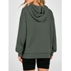 image:imageANRABESS Womens Waffle Knit Hoodie Lightweight Sweatshirts  Soft Comfy Drawstring Loose Fit Pullover Tops with Pocket Travel amp Casual Wear Cute Trendy Clothes Fall Winter OutfitsArmy Green