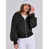 image:imageANRABESS Womens Zip Up Hoodie Cropped Sweatshirt  Soft Comfy Casual Jacket Workout amp Daily Wear Cute Y2K Clothes Fall Spring Transition OutfitsBlack